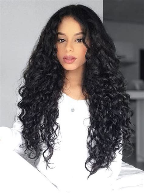 Fluffy Long Curly Black Afro Hairstyle Synthetic Wig For