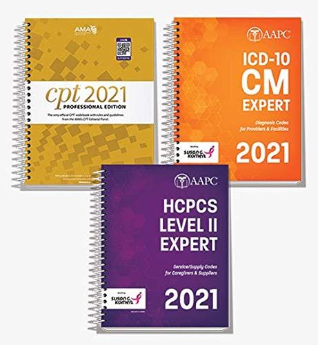 Ama Cpt Book Icd 10 Code Book Hcpcs Book 2021 Physician Bundle By