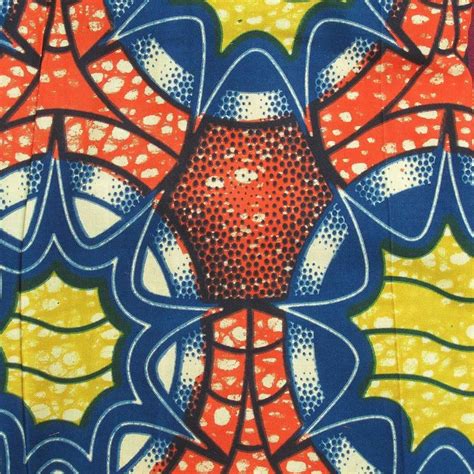Afrocentric Abstract African Wax Print Ananse Village