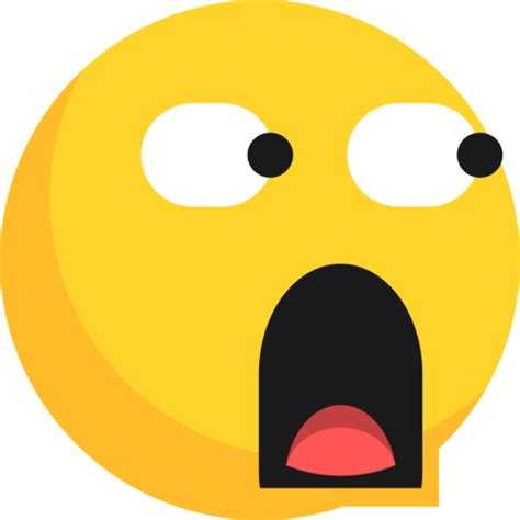 Download High Quality Surprised Emoji Clipart Face Cartoon Transparent