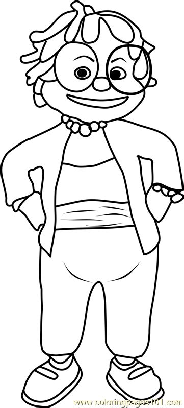 grandma coloring page  sid  science kid coloring pages coloringpagescom