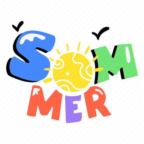 Summer Word Summer Typography Summer Day Summer Sun Summer Morning