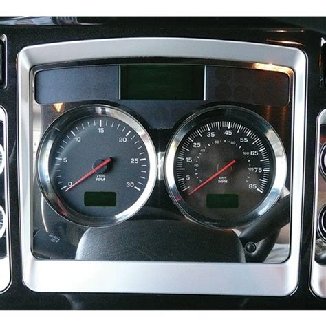 Tphd Stainless Steel Speedometer And Tachometer Trim Panel For Kenworth