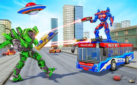 Download Bus Robot Car Transform War Police Robot Games On Pc With Memu