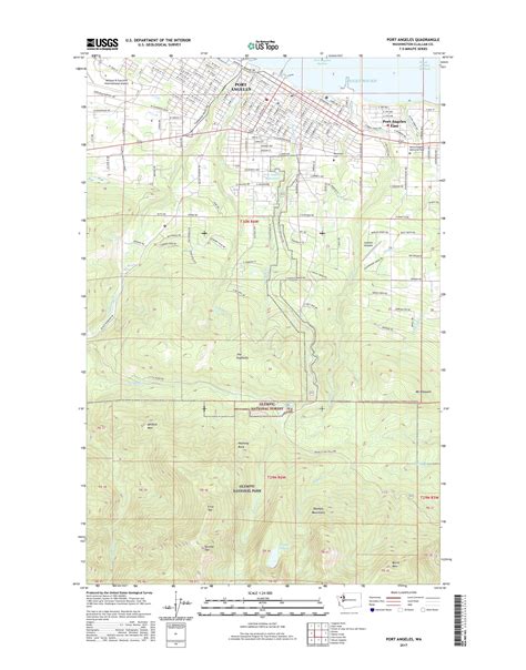 Mytopo Port Angeles Washington Usgs Quad Topo Map