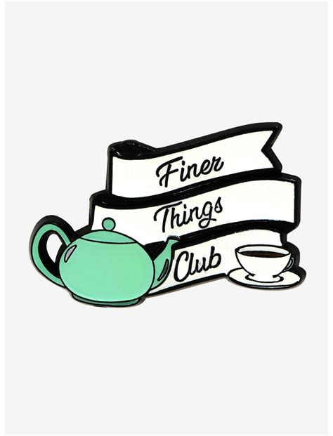 the office finer things club enamel pin boxlunch exclusive boxlunch