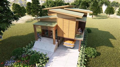 Rumah yang lengkap dengan kamar tidur, kamar mandi, ruang tamu, dapur, kolam renang, dan teras akan membuat suasana villa seperti di rumah sendiri. DESAIN RUMAH PANGGUNG KAYU MINIMALIS MODERN DAERAH ...