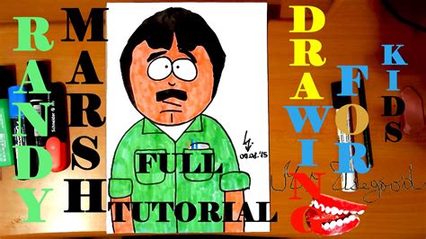 How To Draw Randy Marsh From South Park Characters Step By Step Easy
