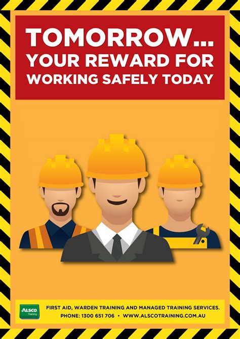 Alsco Training Safety Posters Tomorrow Reward A4 Alsco Training