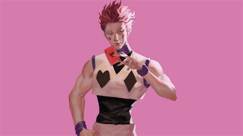 Hisoka In Light Pink Background Hd Hunter X Hunter Wallpapers Hd