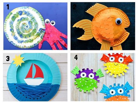 Paper Plate Ocean Crafts 1 4 Here Are 20 Awesome Sea Themed Summer
