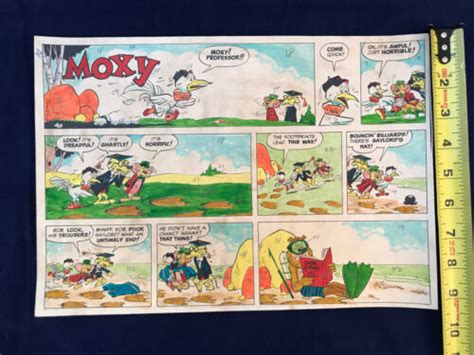 Original Moxy Strip Comic Color Guide David Gantz Ebay