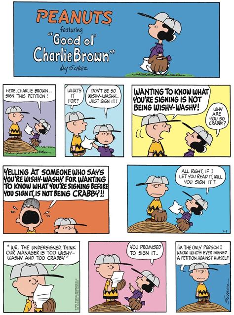 Peanuts By Charles Schulz For July 09 2017 Gocomics Charlie Brown
