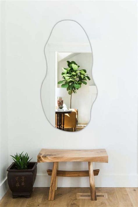 Daisy Asymmetric Mirror Home Decor Aesthetic Mirror Wall Etsy
