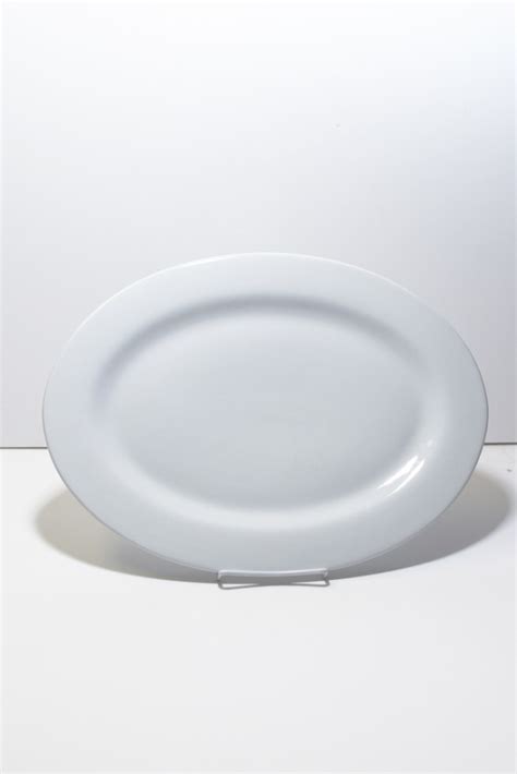 White China Oval Platter 18 A1 Party Rental
