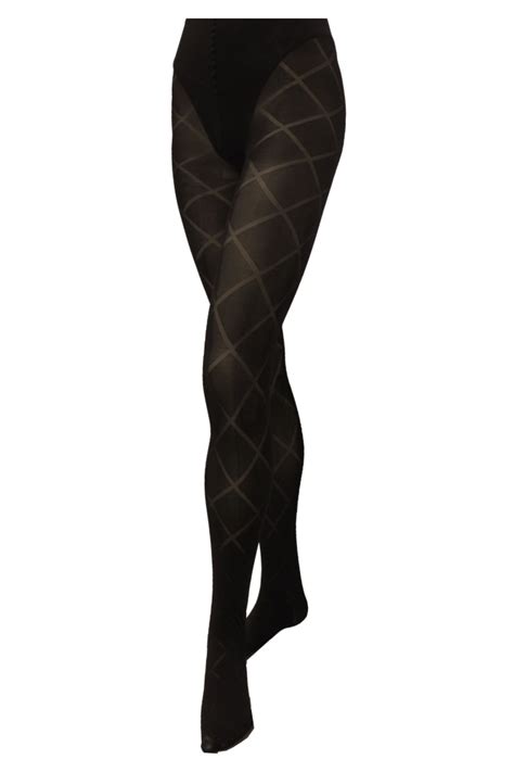 Annabel Diamond Pattern Tights 60 Denier By Just Beauty Touch