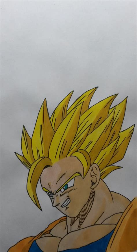 It premiered on fuji tv on april 5, 2009, at 9:00 am just before one piece and ended initially on march 27, 2011, with 97 episodes (a 98th episode. Dragon Ball Z Kai Drawing at GetDrawings | Free download
