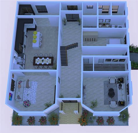 3d Floor Plan On Behance