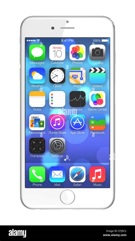 Apple Iphone 6 Plus Front Screen Display Stock Photo 73557570 Alamy