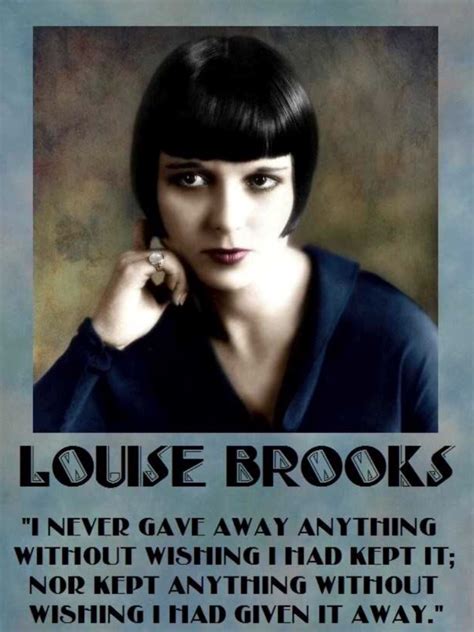 Louise Brooks Quote Louise Brooks Old Hollywood Glamour Vintage Hollywood Classic Hollywood