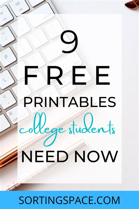 The Best Free Printables For College Students Artofit