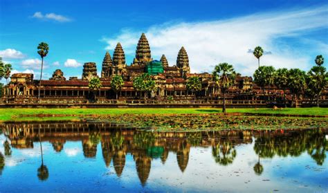 Visiting Angkor Wat Buddhist Temples In Cambodia Southeast Asia