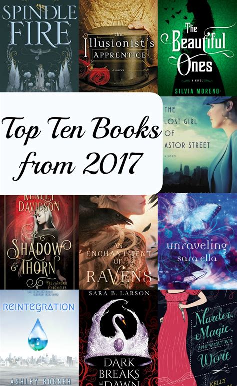 Top Ten Books From 2017 The Story Sanctuary