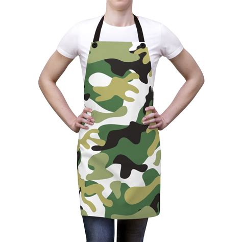 Green Camouflage Apron - Apron Cafe