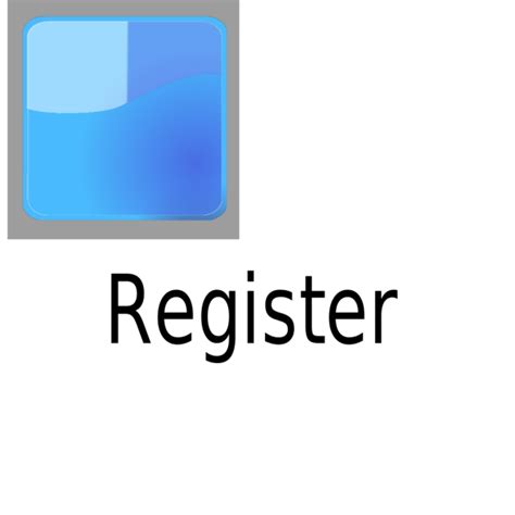 Blue Register Button Png Svg Clip Art For Web Download Clip Art Png