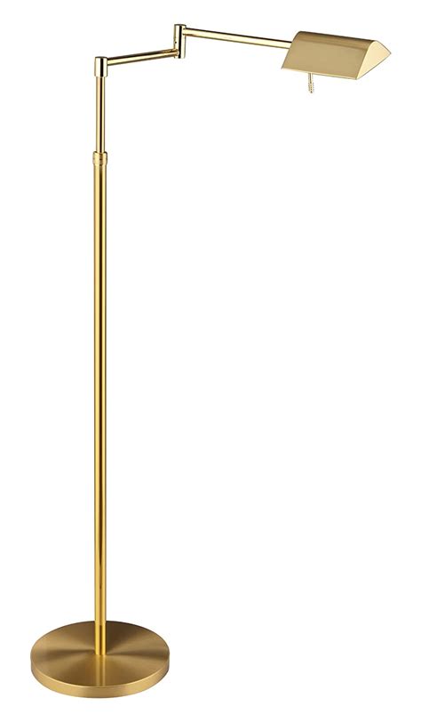 Buy in monthly payments with affirm on orders over $50. Holtkoetter 9602LED Two Tone LED Swing Arm Floor Lamp with ...