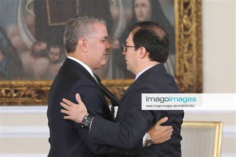 Kolumbien Präsident Ivan Duque Empfängt Den Imago