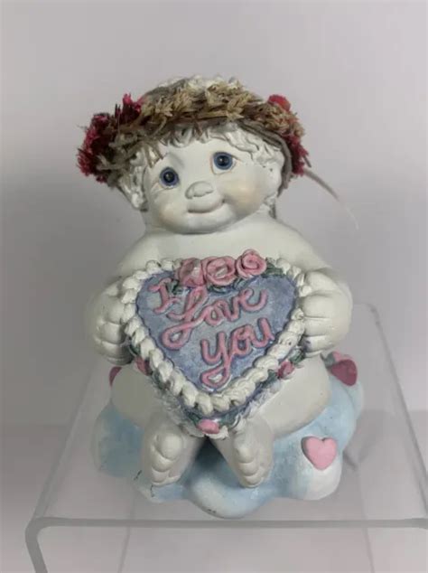 Vintage Dreamsicles Angel Cherub Figurine Sweet Heart I Love You Cake