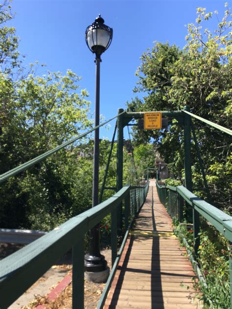 The Last Swinging Suspension Bridge In California Suspension Bridge