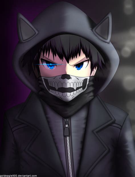 Anime Boy With Skull Mask Anime Demon Boy Anime Anime Characters