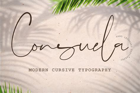 Consuela Script Font Was Created To Look As Close To A Natural