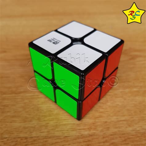 Cubo Rubik Qidi S 2x2 Qiyi Stickerless Negro Rubik Cube Star