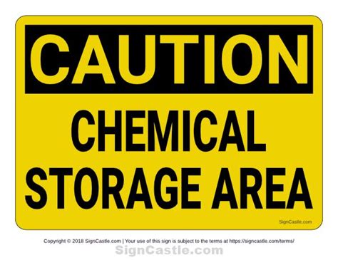 Free Printable Chemical Storage Area Caution Sign Download It At