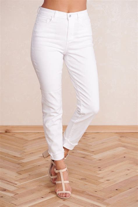 Perfect Pair High Waisted Jeans White High Waist Jeans White Jeans