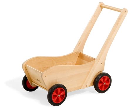 Durable Push Cart Constructed Of Hardwood To Withstand Years Of