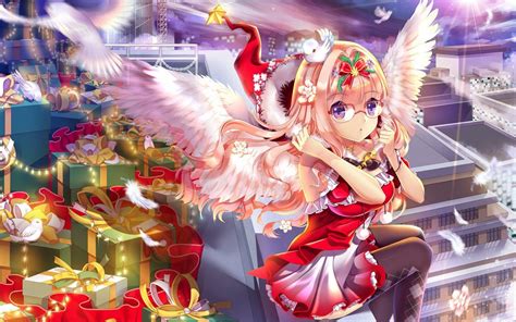 Anime Girl Christmas Wallpapers Top Free Anime Girl Christmas