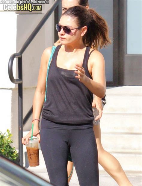Exclusive Mila Kunis In Tights Leaving Blazing Saddles Gym In Sherman Oaks Hq See Inside