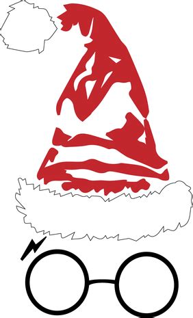 Santa Harry (With images) | Christmas svg, Harry potter sorting hat