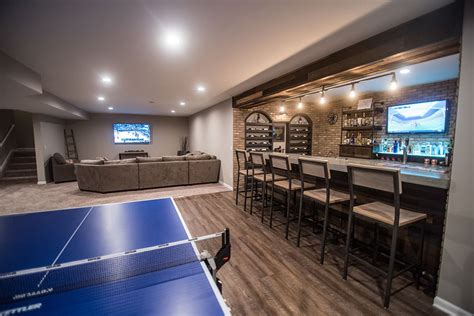 The right combination and placement of light fixtures can help make up the difference. Michigan Basement Finishing Services - Finished Basements Plus
