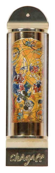 Limited Edition Marc Chagall Mezuzah 12 Tribes Hadassah Windows