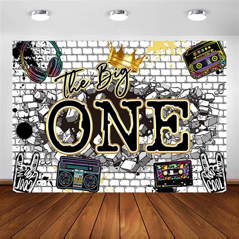 Buy Avezano The Big One Birthday Backdrop For Hip Hop Theme St Birthday Party Decorations