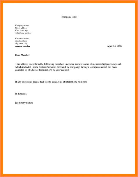 Cancellation Of Gym Membership Letter Template