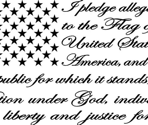 United states pledge svg graphic by missseasonsvinylcuts creative fabrica. The Pledge American Flag Decal | Flag decal, American flag ...