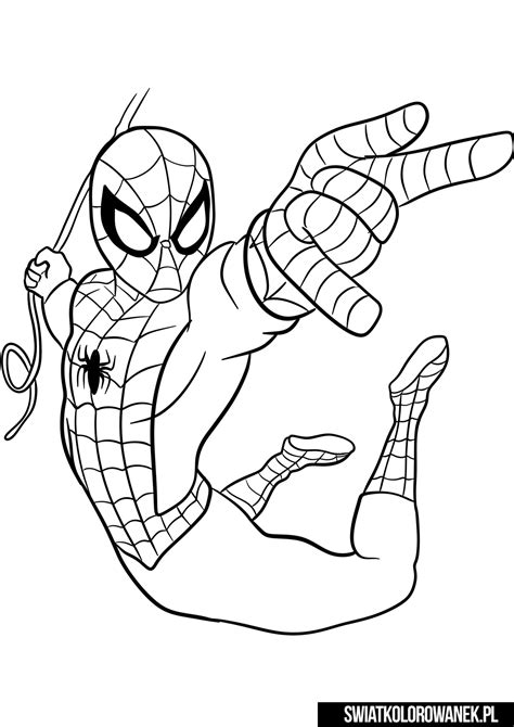 Kolorowanki Spiderman Pobierz I Wydrukuj Tylko Na Swiatkolorowanek Pl