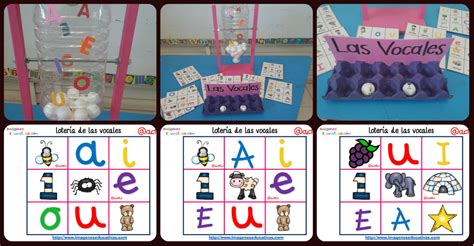 Juego ludico para niños : Lotería Bingo de las vocales PORTADA - Imagenes Educativas