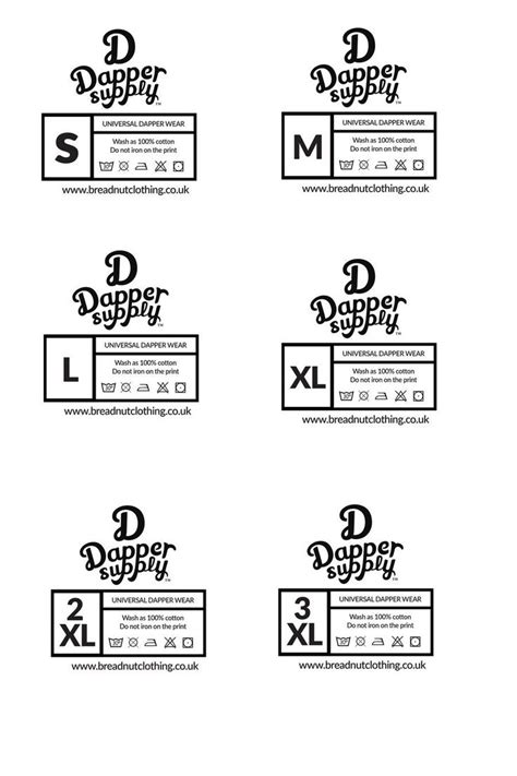 30 Clothing Care Label Template Simple Template Design Label